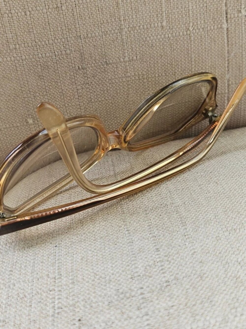 Vintage Rodenstock Women Eyeglasses Frame Tan/Brown Tone Eyewear SYBILLE Glasses - Picture 4 of 11
